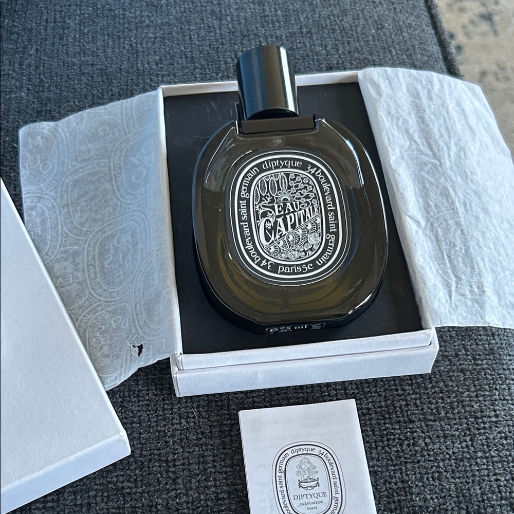diptyque Eaux Capitale Eau de Parfum - dark olive/black bottle/Paris